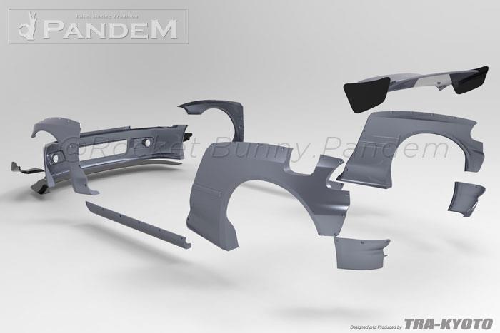GReddy Pandem 92-98 Honda Civic Hatchback (EG) Rocket Bunny Full Wide-Body Aero Kit V1.5