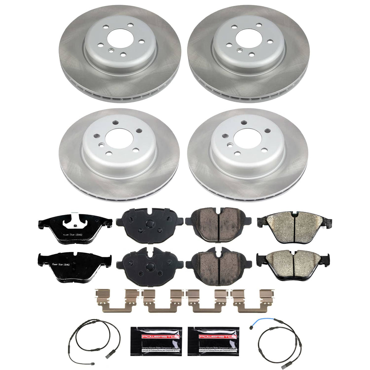 Power Stop 14-16 BMW 535d Front and Rear Semi-Coated Rotor Kit