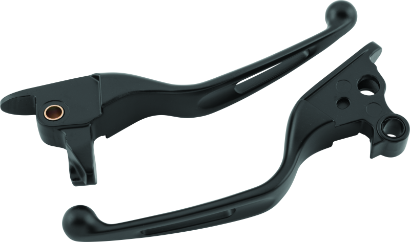 Bikers Choice 08-13 FLH FLT / 08-16 FLHR Vortex Lever Set Black
