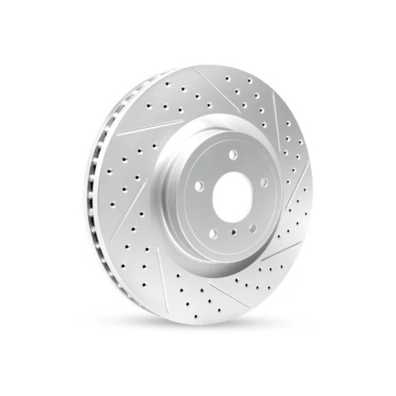 R1 11-22 Ford F-250 4WD (Super Duty) Rear Right Drilled & Slotted Geo-Carbon Rotor
