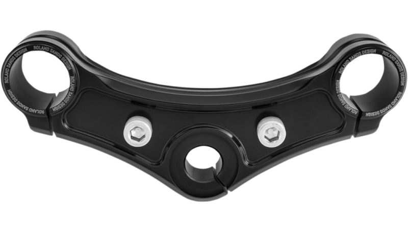 Roland Sands Design Top Triple Clamp - Black Ano
