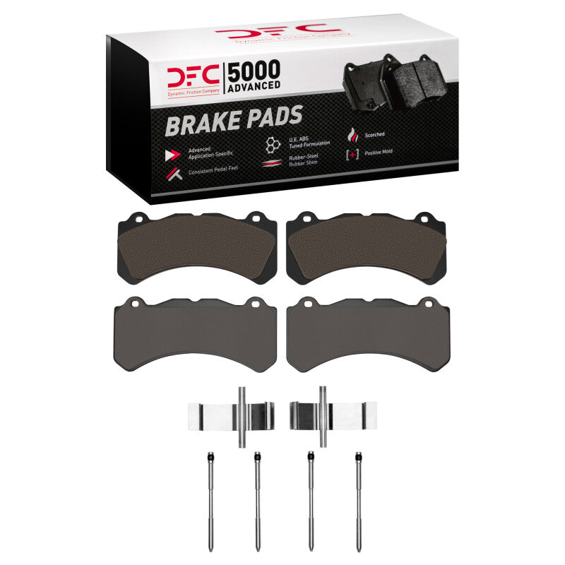 DFC 18-25 Volvo V60/S60 Front 5000 Advanced Low Metallic Brake Pads and Hardware Kit