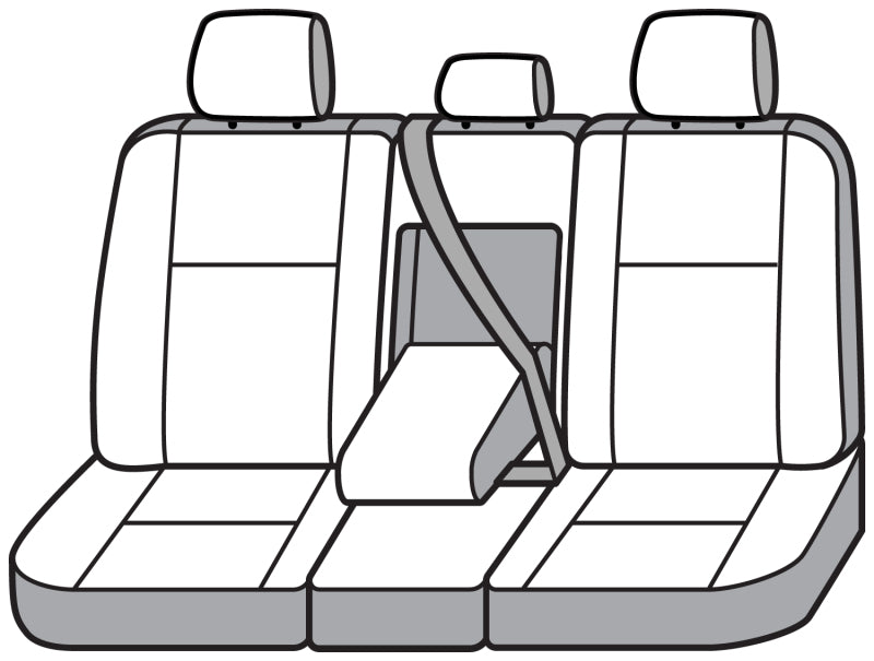 Covercraft 22 Jeep Wagoneer Polycotton SeatSaver Custom Second Row Seat Covers - Charcoal