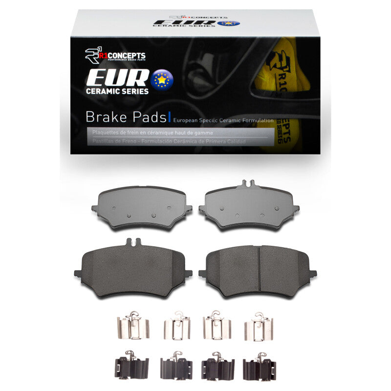 R1 22-25 Mercedes-Benz EQE 350 Rear Euro Ceramic Pads & Hardware Kit