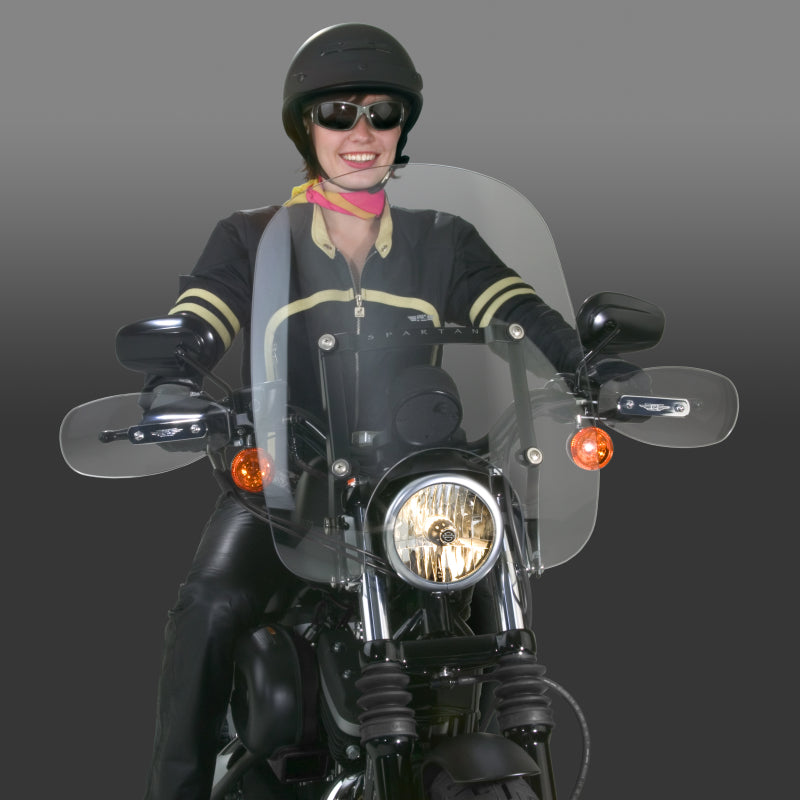 National Cycle 09-18 Harley-Davidson XL 833-1200 Sportster Hand Deflectors-Lt Tint