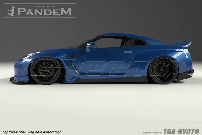 GReddy 09+ Nissan GT-R R35 Pandem Rear Side Diffuser Dry Carbon (Special Order)