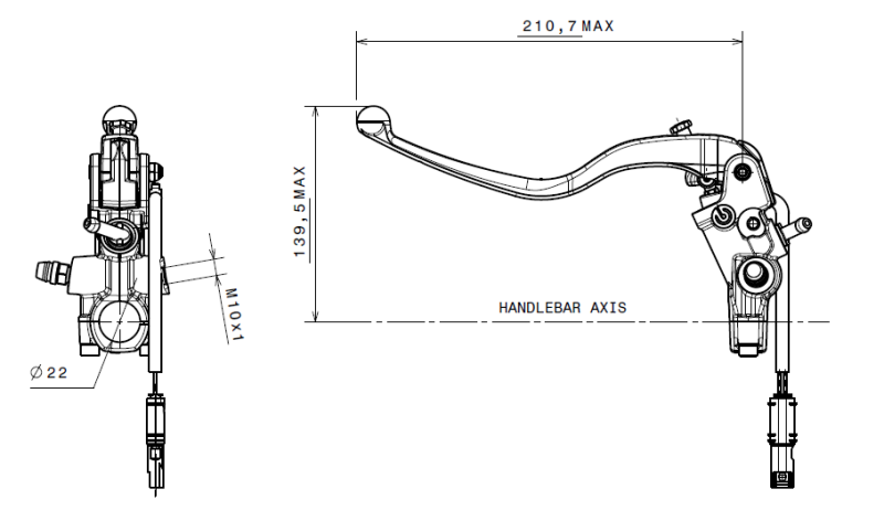 Brembo OE Prime Clutch Master Cylinder