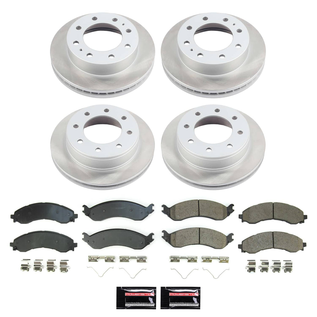 Power Stop 21-23 Chevrolet Express 2500 Front and Rear Semi-Coated Rotor Kit