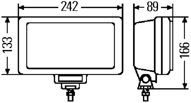 Hella 220 Series Jumbo Lamp H3 12V