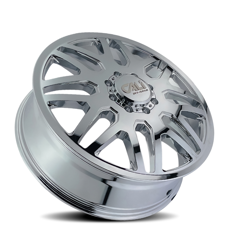 Cali Off-Road 9115D Invader Dually 24x8.25 / 8x200 BP / -232mm Offset / 142mm Hub Chrome Wheel