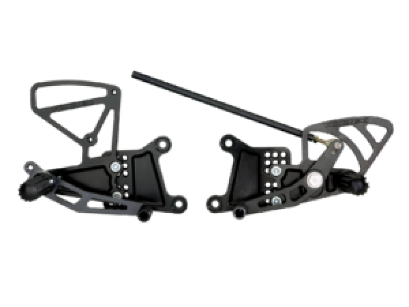 Vortex Racing 03-05 Yamaha YZF-R6, 06-09 YZF-R6 S Rear Set- Black