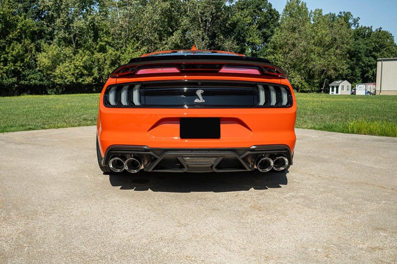 Corsa 20-22 Ford Mustang GT500 3.0in Dual Rear Exit Catback w/ Twin 5.0in Polish Slash Cut Pro Tips