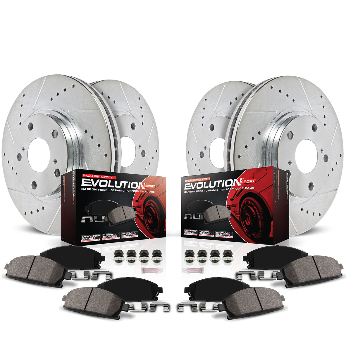 Power Stop 07-08 Volvo S80 Front and Rear Z23 Evolution Brake Kit