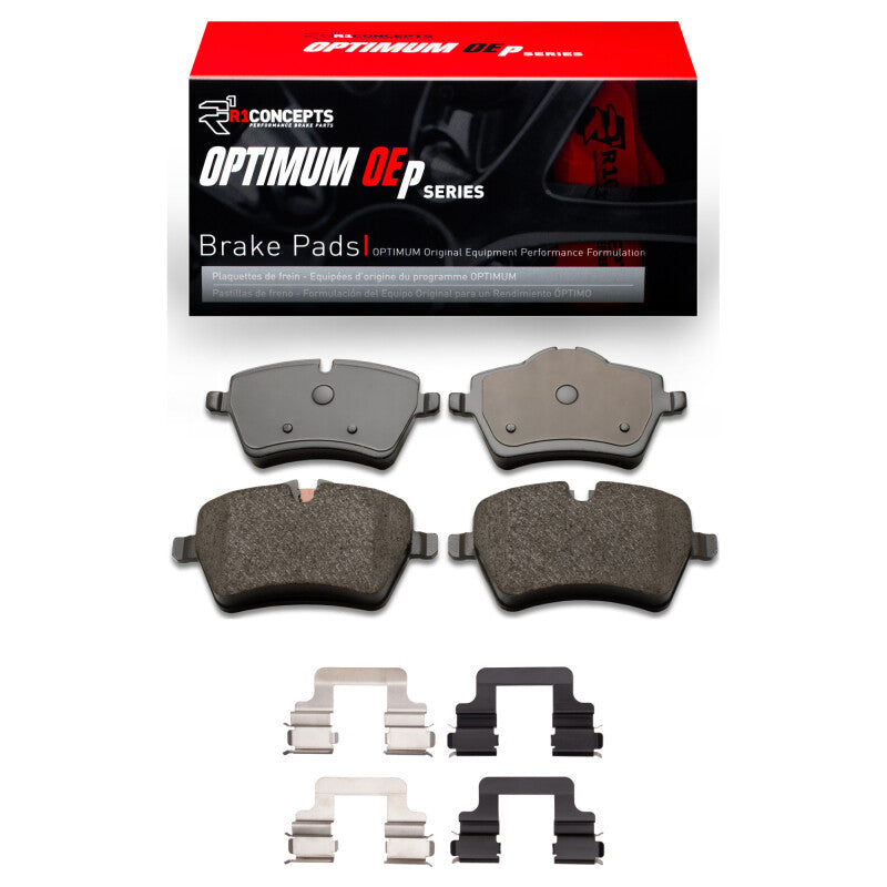 R1 13-16 Mini Cooper Countryman Front Optimum OE Pads & Hardware Kit