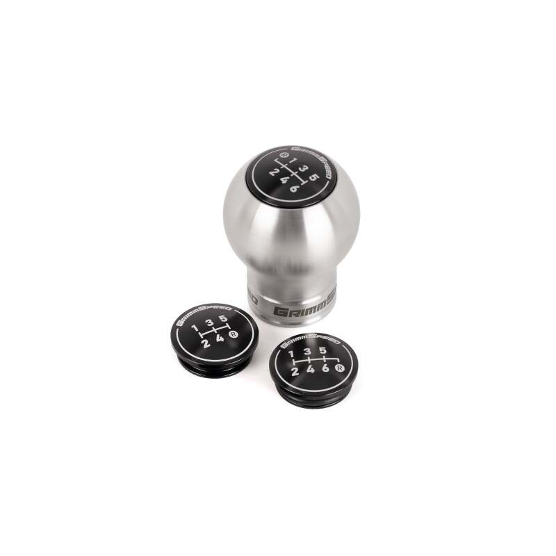 GrimmSpeed Swap-Top Weighted Bulb Shift Knob - Stainless Steel