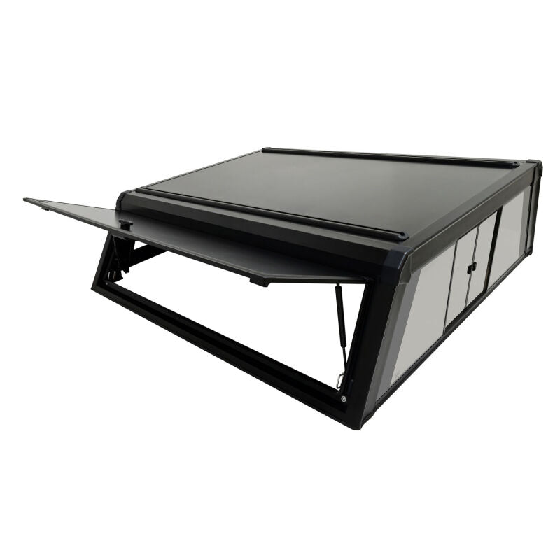 Westin EXP Truck Cap w/Sld Glass COMPLETE KIT Box AS+BS (23-25 Ford F-250/350 CC 6.8ft Bed) - Black