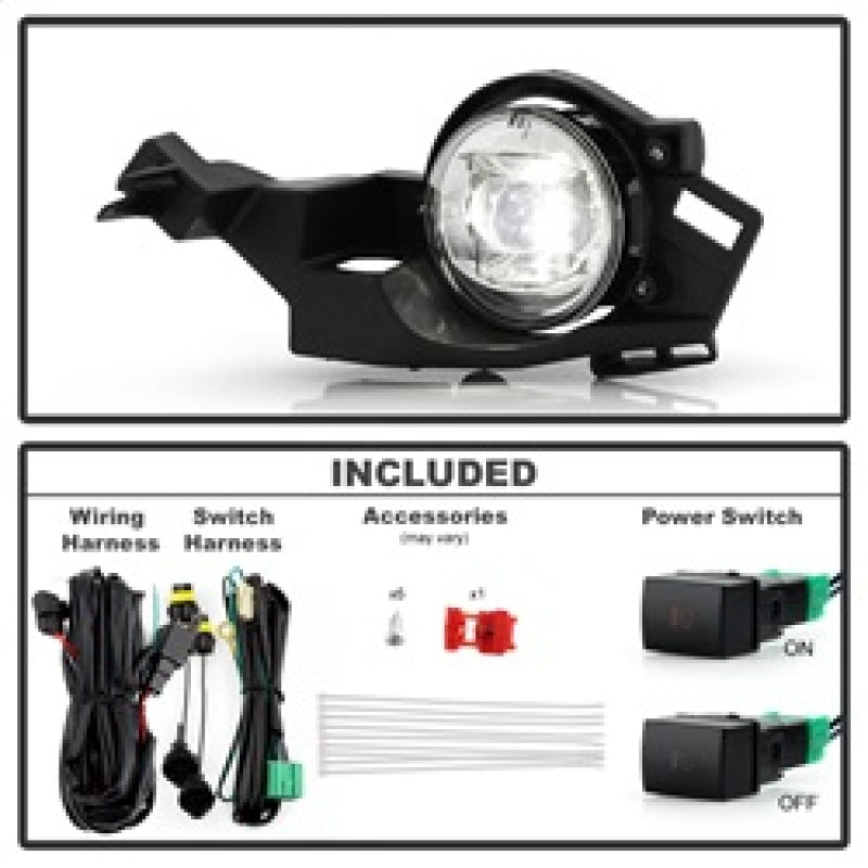 Spyder 22-24 Nissan Ariya Full LED Fog Lights w/Switch (FL-NA22-LED-C)