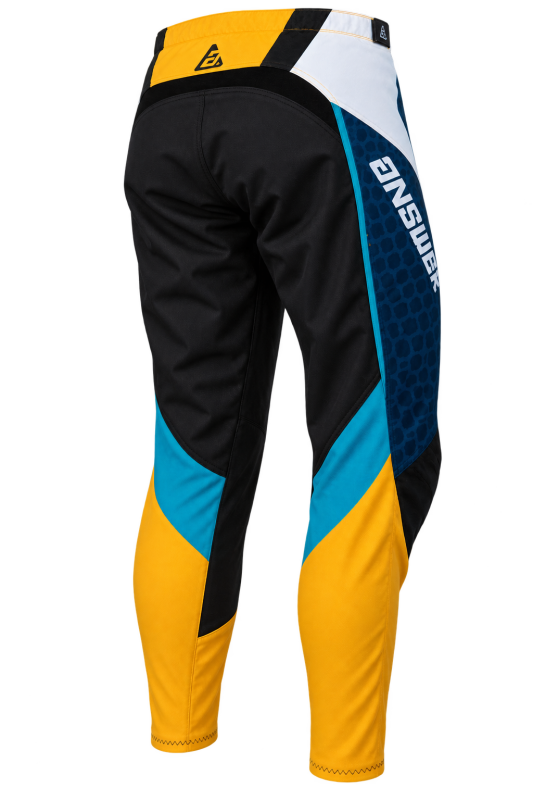Answer  Syncron Raceday Pants Yellow/Navy/Cyan/White Youth Size - 26