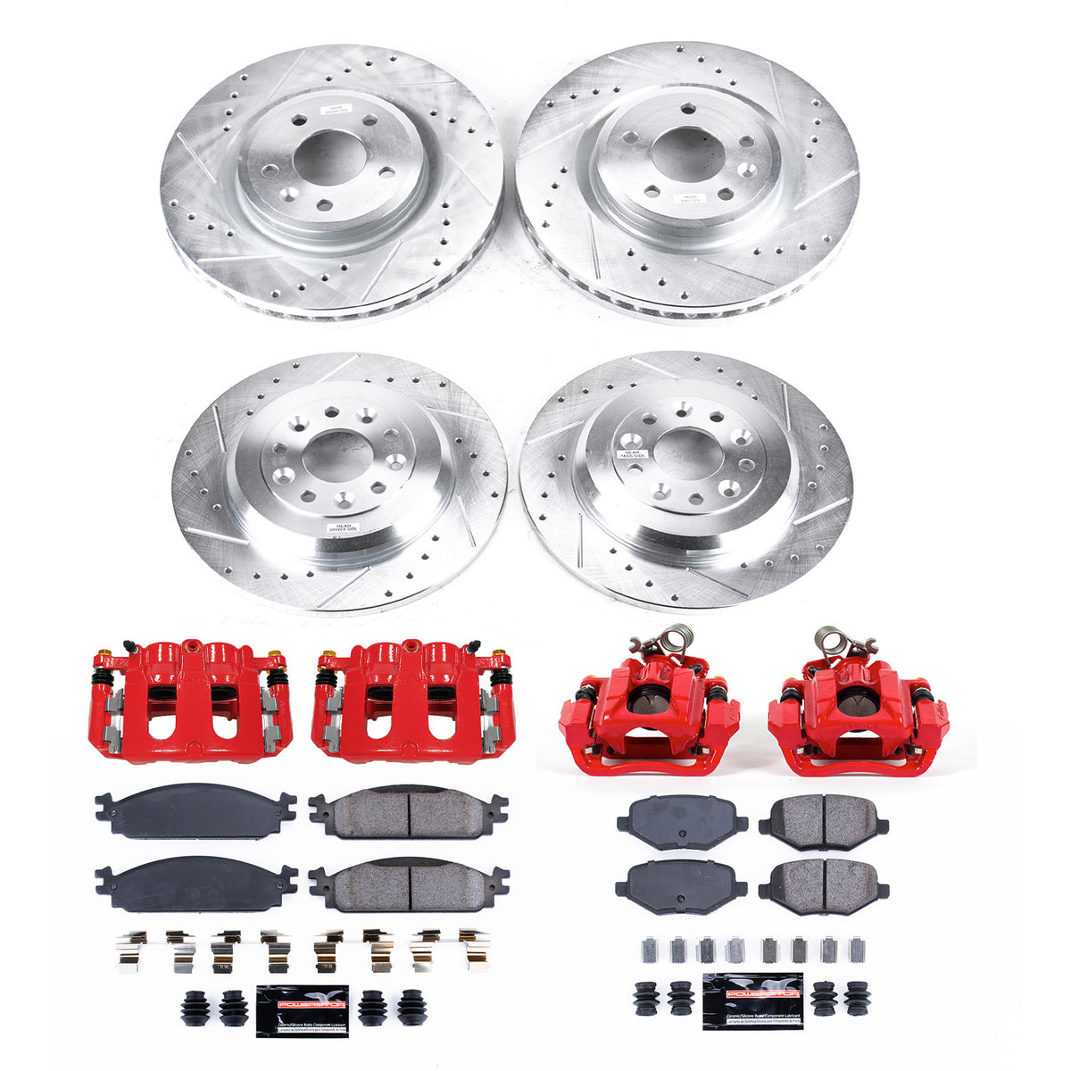 Power Stop 2010 Lincoln MKT Front & Rear Z23 Evolution Kit w/Cals