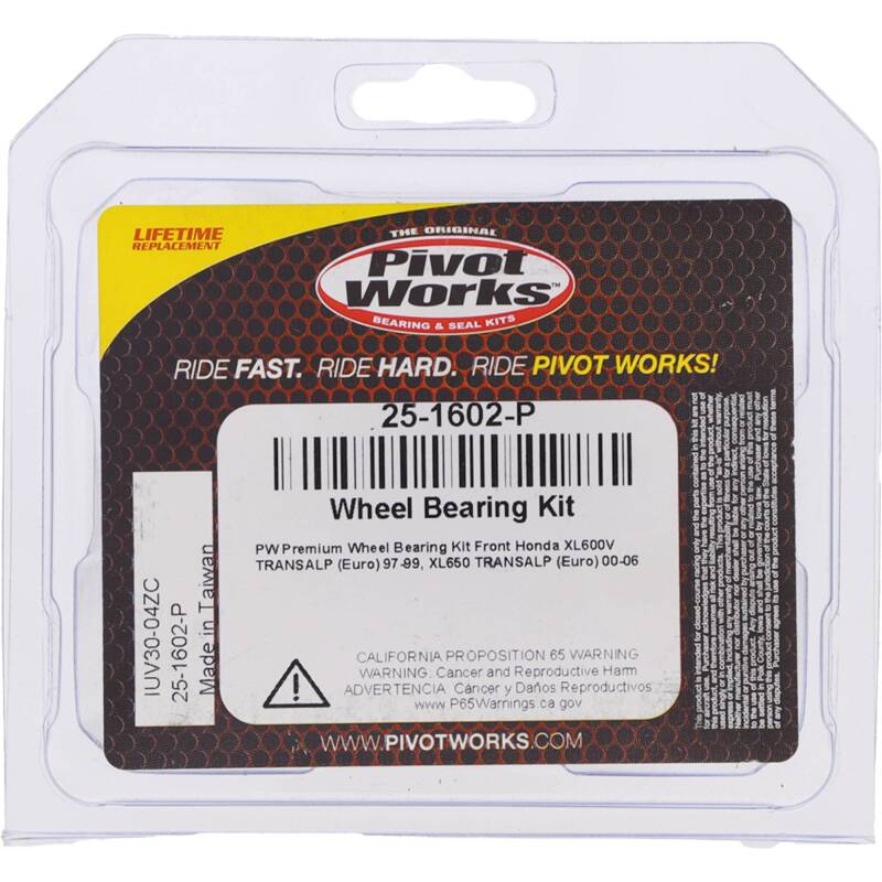 Pivot Works Honda Wheel Bearing Kit Premium Bearings