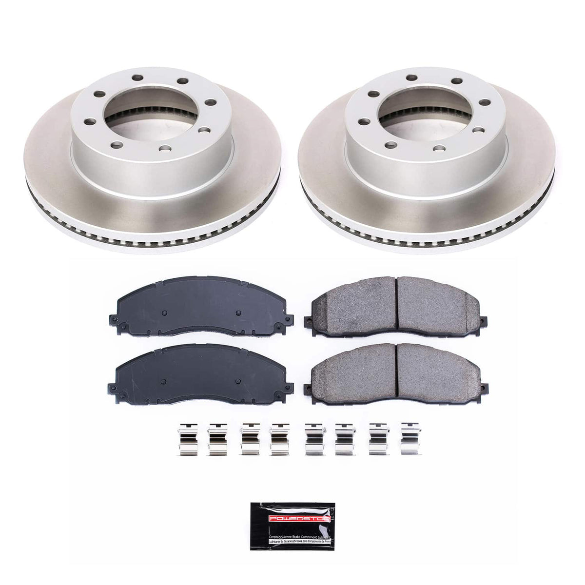 Power Stop 13-16 Ford F-450 Super Duty Front Semi-Coated Rotor Kit