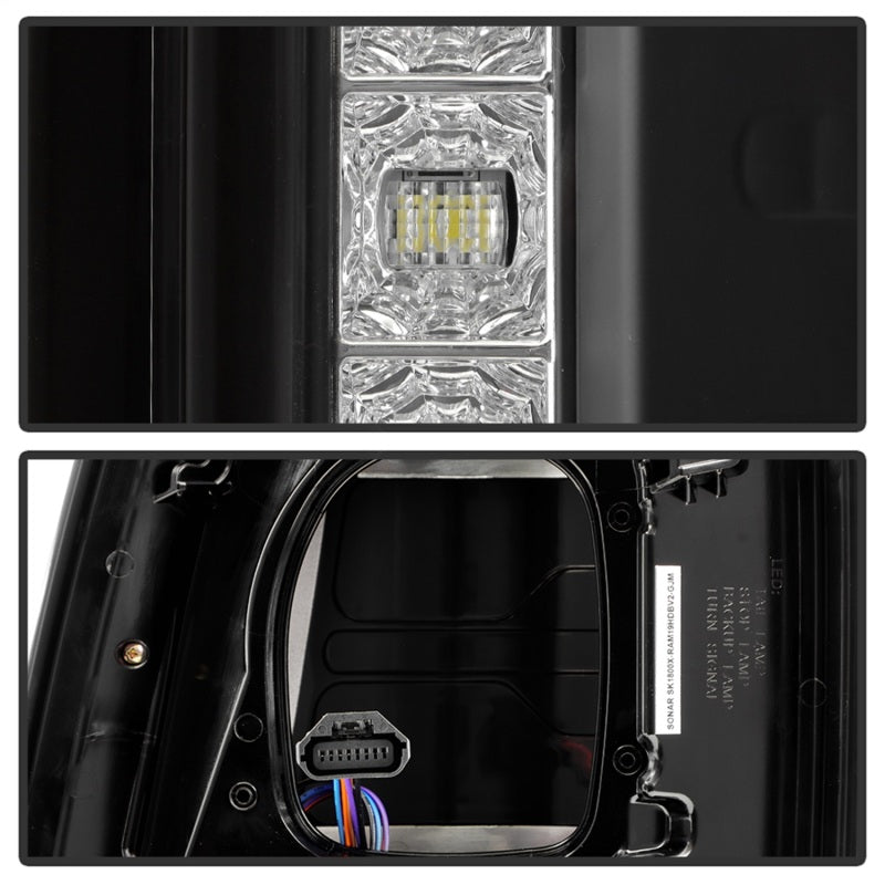 Spyder 19-24 Dodge Ram 2500/3500 HD LED Tail Lights - Blk (ALT-YD-DR19HDLEDBSAP-GRSEQ-BK)