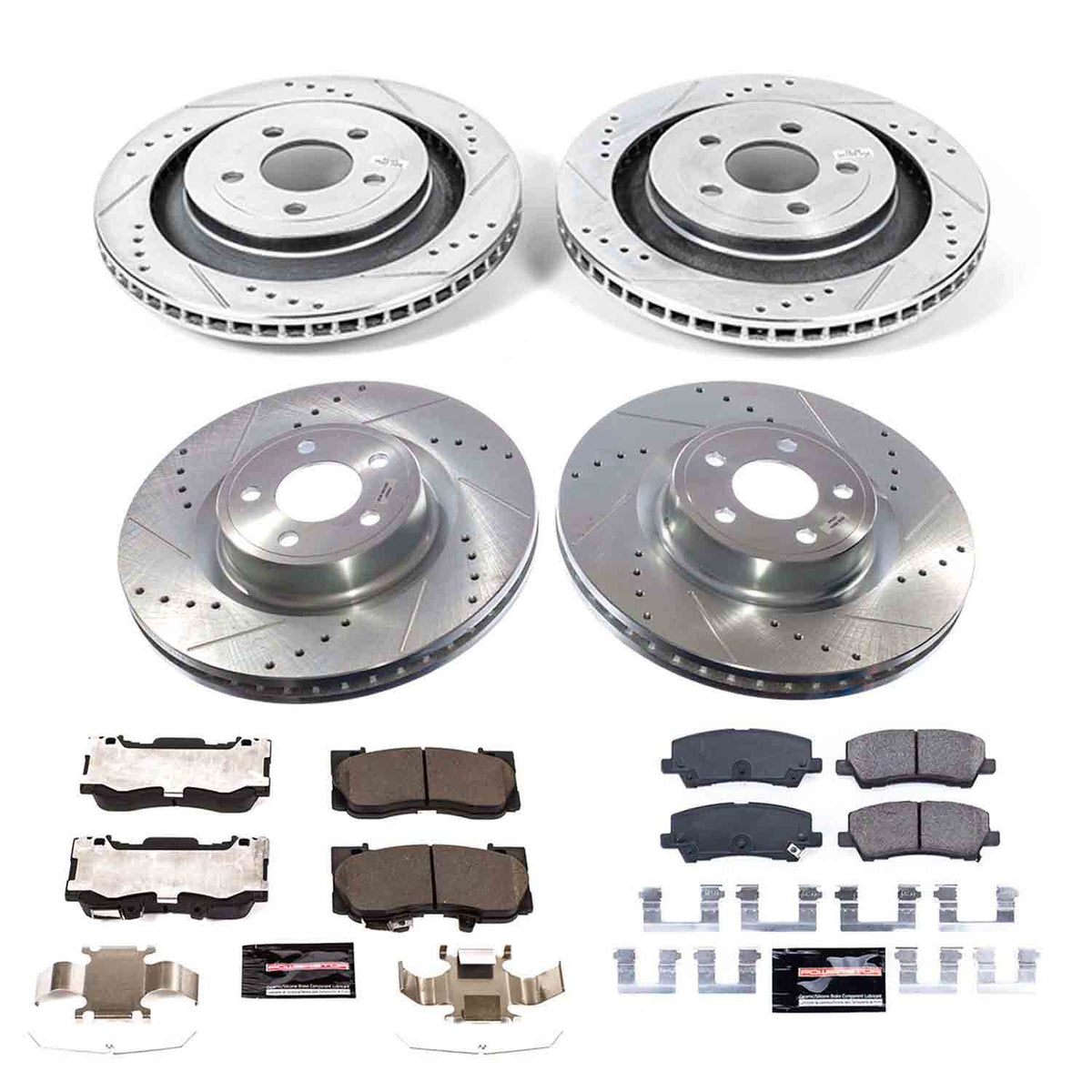 Power Stop 21-23 Ford Mustang Front and Rear Z23 Evolution Brake Kit