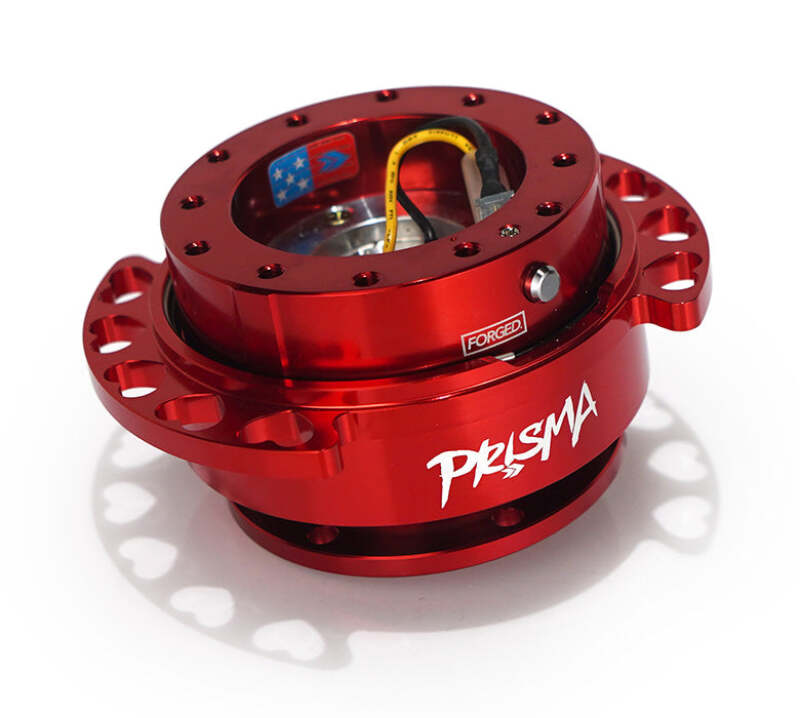 NRG Quick Release Kit - Red Body/ Red Heart Cutout Ring