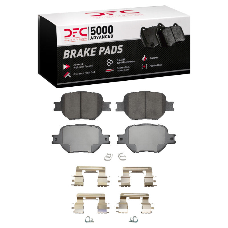 DFC 00-10 Scion TC Front 5000 Advanced Ceramic Brake Pads and Hardware Kit