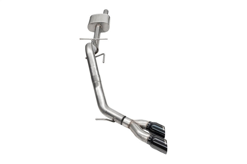 Corsa 2024-2025 Ford Ranger 3in Cat-Back Exhaust 4in Black PVD Pro-Series Slash Cut Twin Tip