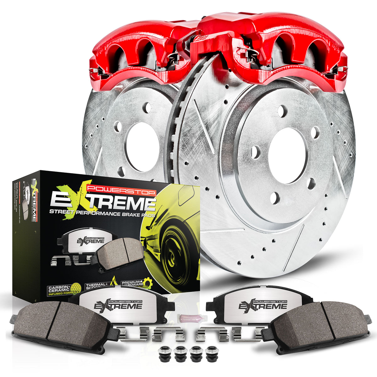 Power Stop 06-07 Subaru B9 Tribeca Rear Z26 Street Kit w/Calipers
