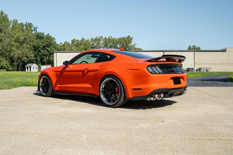 Corsa 20-22 Ford Mustang GT500 3.0in Dual Rear Exit Catback w/ Twin 5.0in Polish Slash Cut Pro Tips