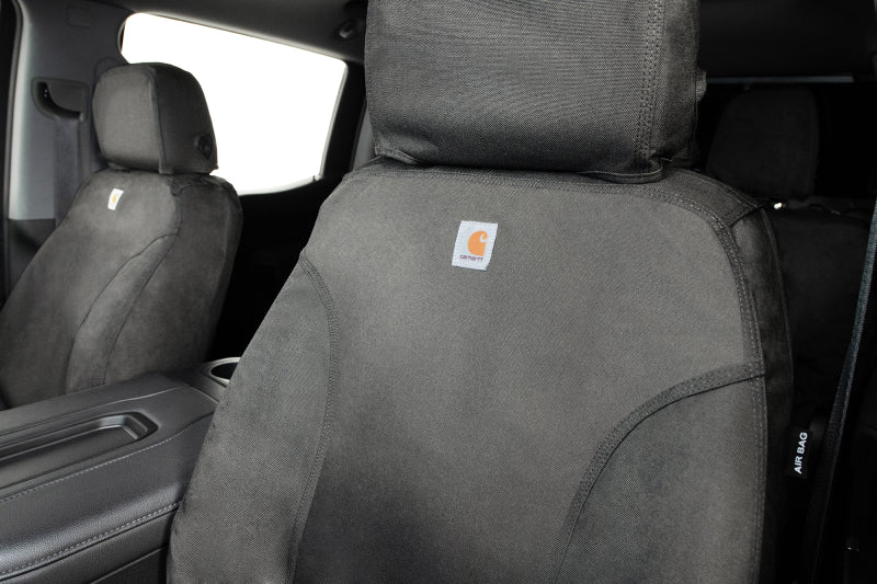 Covercraft 17-18 Ford F250 F350 Carhartt Super Dux SeatSaver Front Row Custom Seat Cover - Gravel