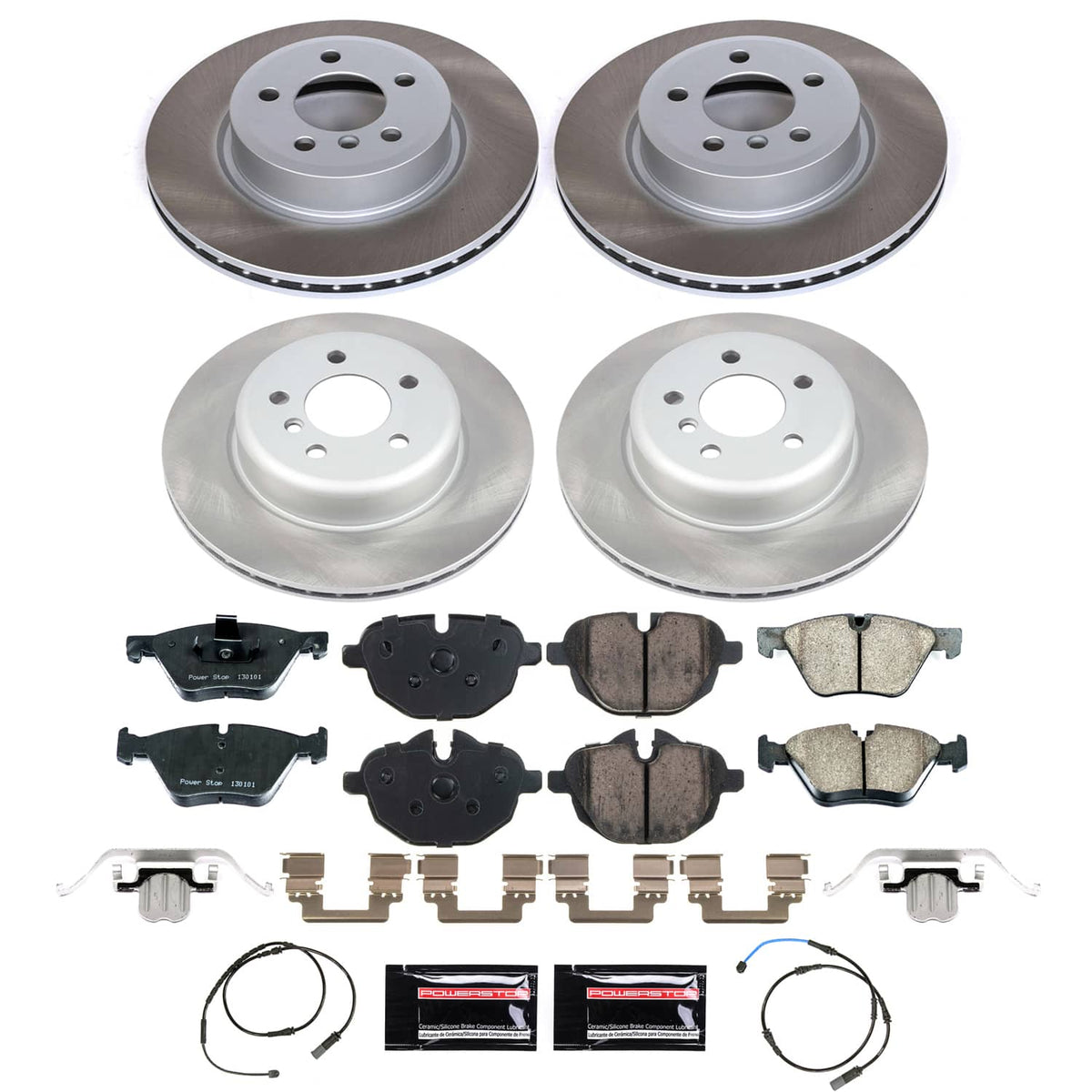 Power Stop 11-16 BMW 528i Front and Rear Semi-Coated Rotor Kit