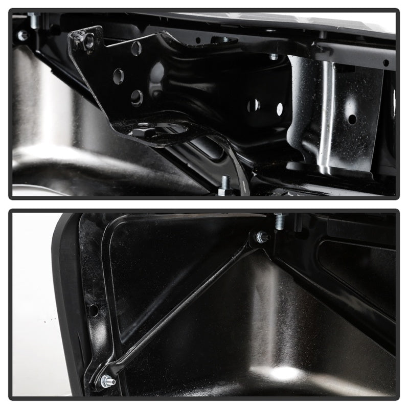 xTune 07-13 Chevy Silverado/GMC Sierra 1500 OEM Style Steel Rear Bumper - Chrome RB-CS07-SET-C