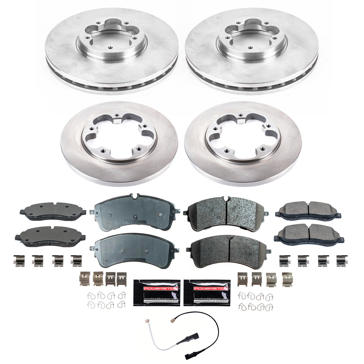 Power Stop 21-23 Ford Mustang Mach-E Front and Rear Z17 Coated Brake Kit