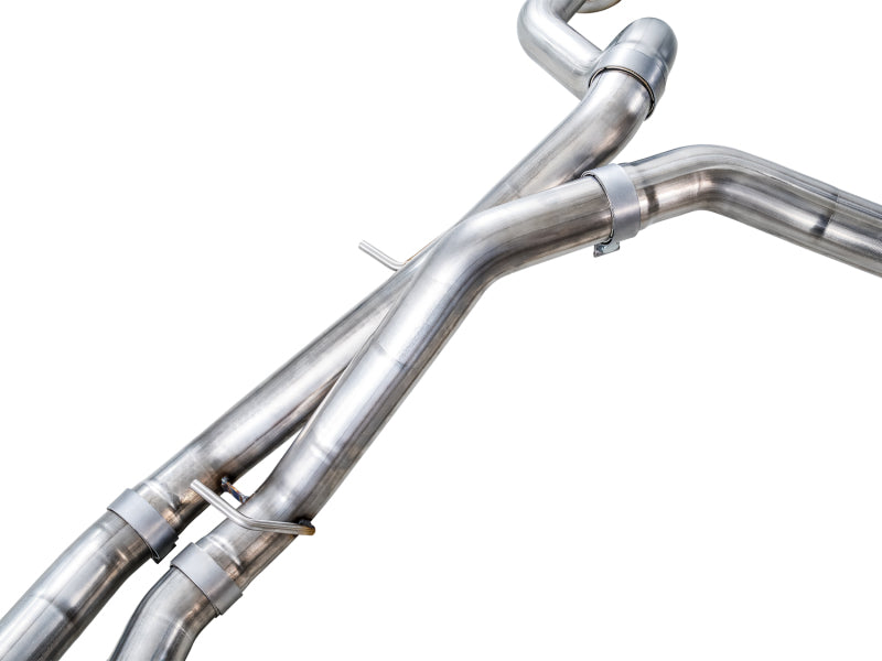 AWE Tuning 2021+ Cadillac Escalade 6.2L ESV 0FG Dual Exit Exhaust System w/ 5in Diamond Blk Tips