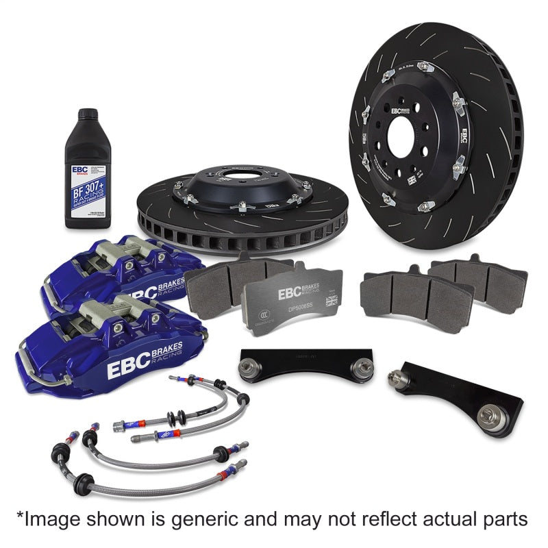 EBC Racing 00-07 BMW M3 E46 3.2L Blue Apollo-6 Calipers 355mm Rotors Front Big Brake Kit