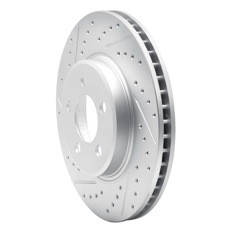 R1 67-70 Chevrolet Biscayne Front Left Drilled & Slotted Geo-Carbon Rotor