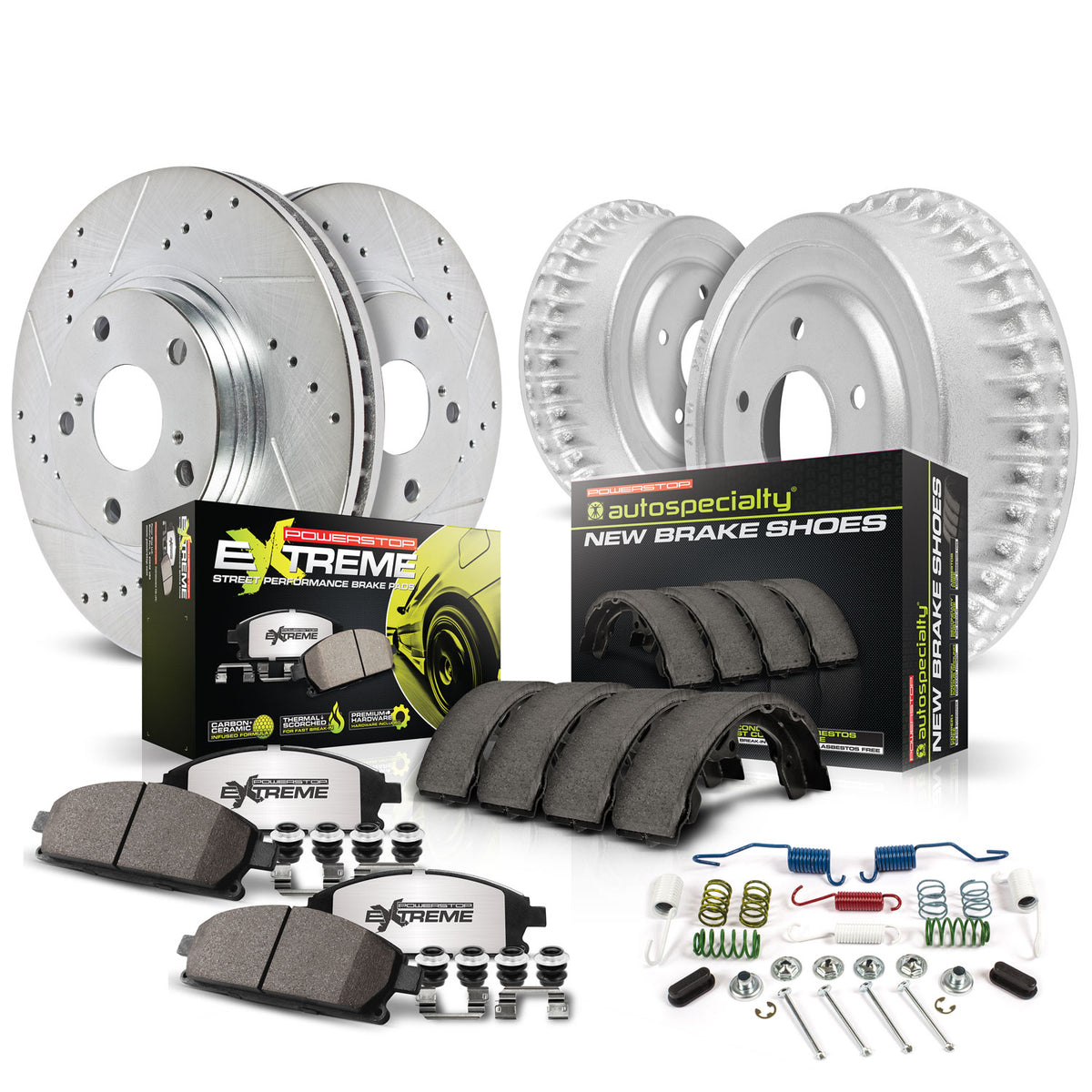 Power Stop 2000 Honda Civic Front and Rear Z26 Street Brake Kit