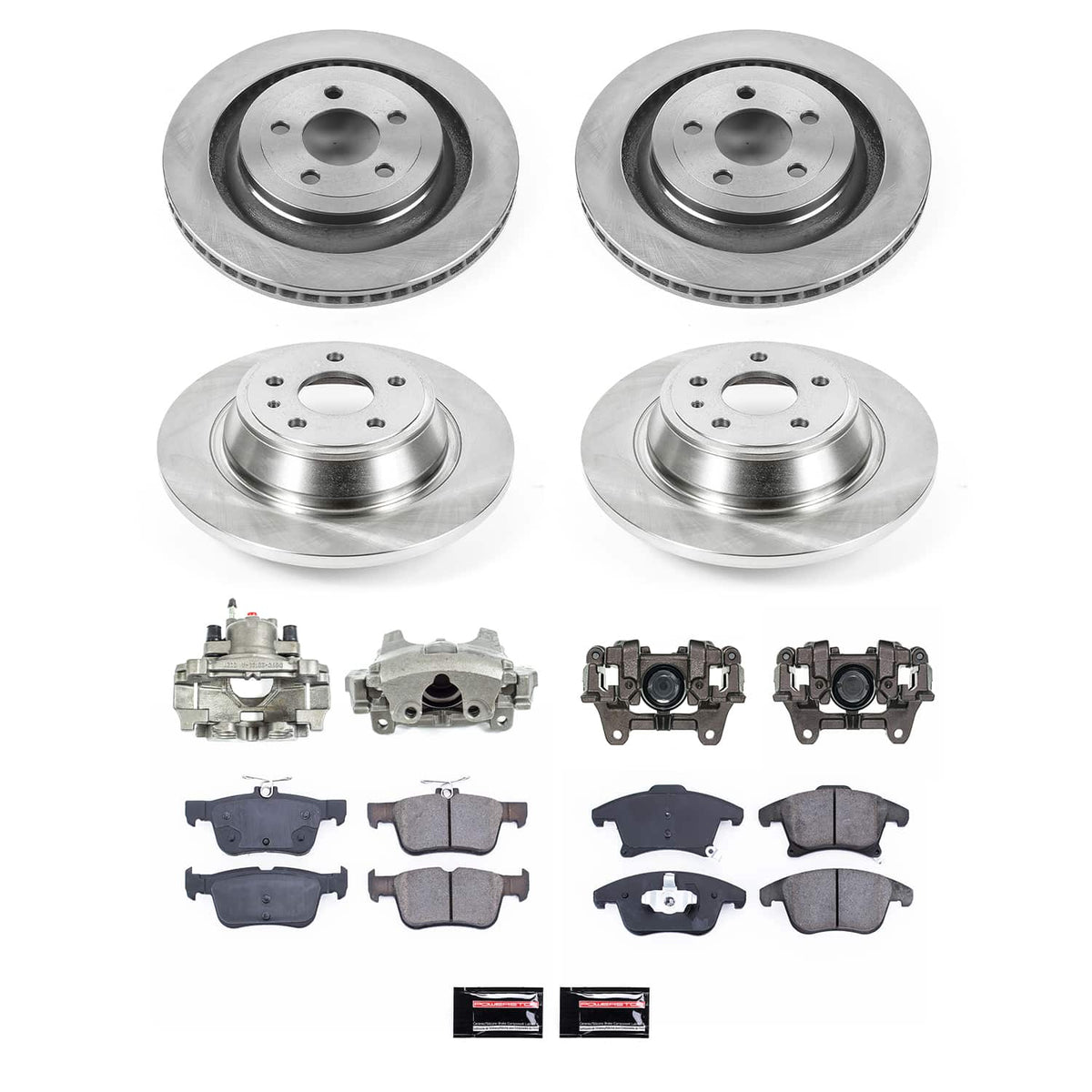 Power Stop 13-14 Lincoln MKZ Front and Rear Autospecialty Kit w/Cals