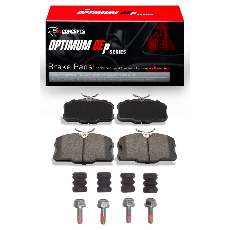 R1 84-85 Mercedes-Benz 500SEC Front Optimum OE Pads & Hardware Kit