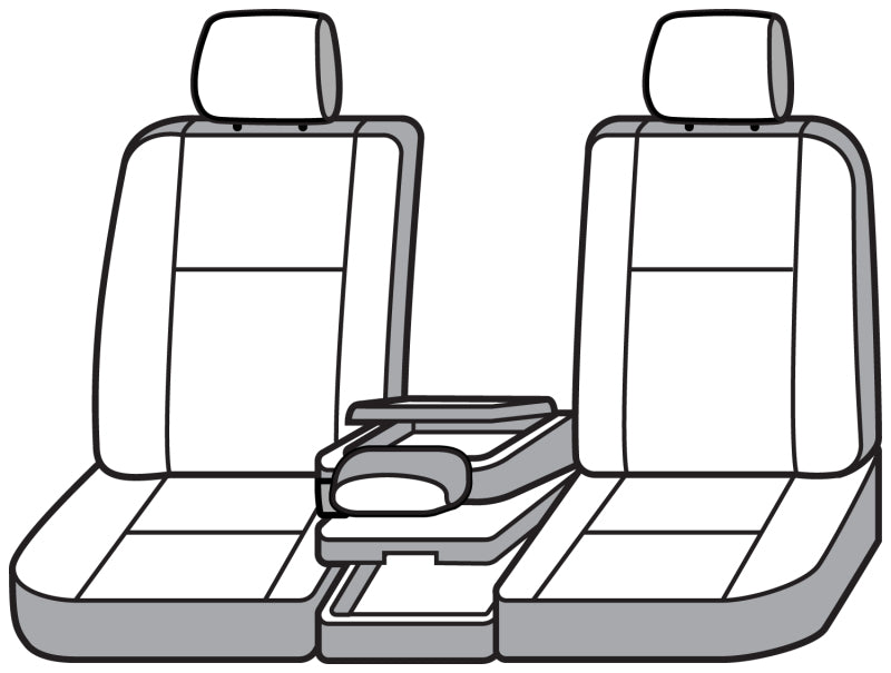 Covercraft 23-24 Ford SuperDuty Endura PrecisionFit Custom Front Row Seat Covers - Blue/Black