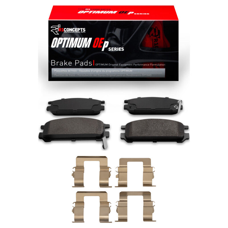 R1 90-94 Subaru Legacy Rear Optimum OE Pads & Hardware Kit