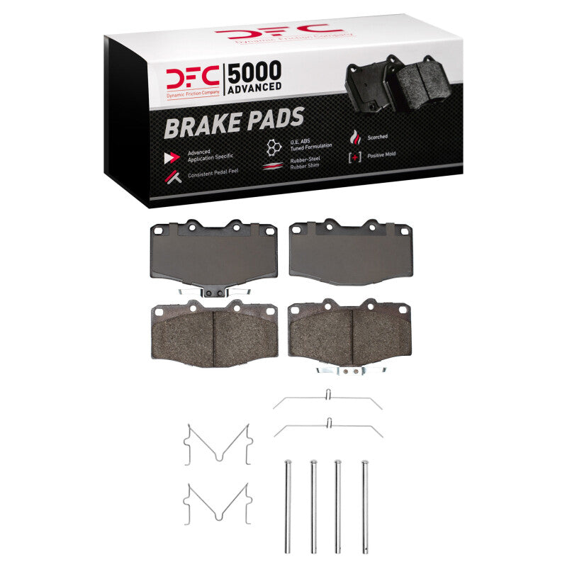 DFC 88-95 Toyota 4Runner Front 5000 Advanced Ceramic Brake Pads and Hardware Kit