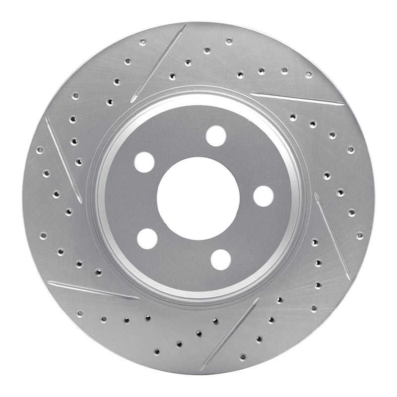 R1 67-70 Chevrolet Biscayne Front Left Drilled & Slotted Geo-Carbon Rotor