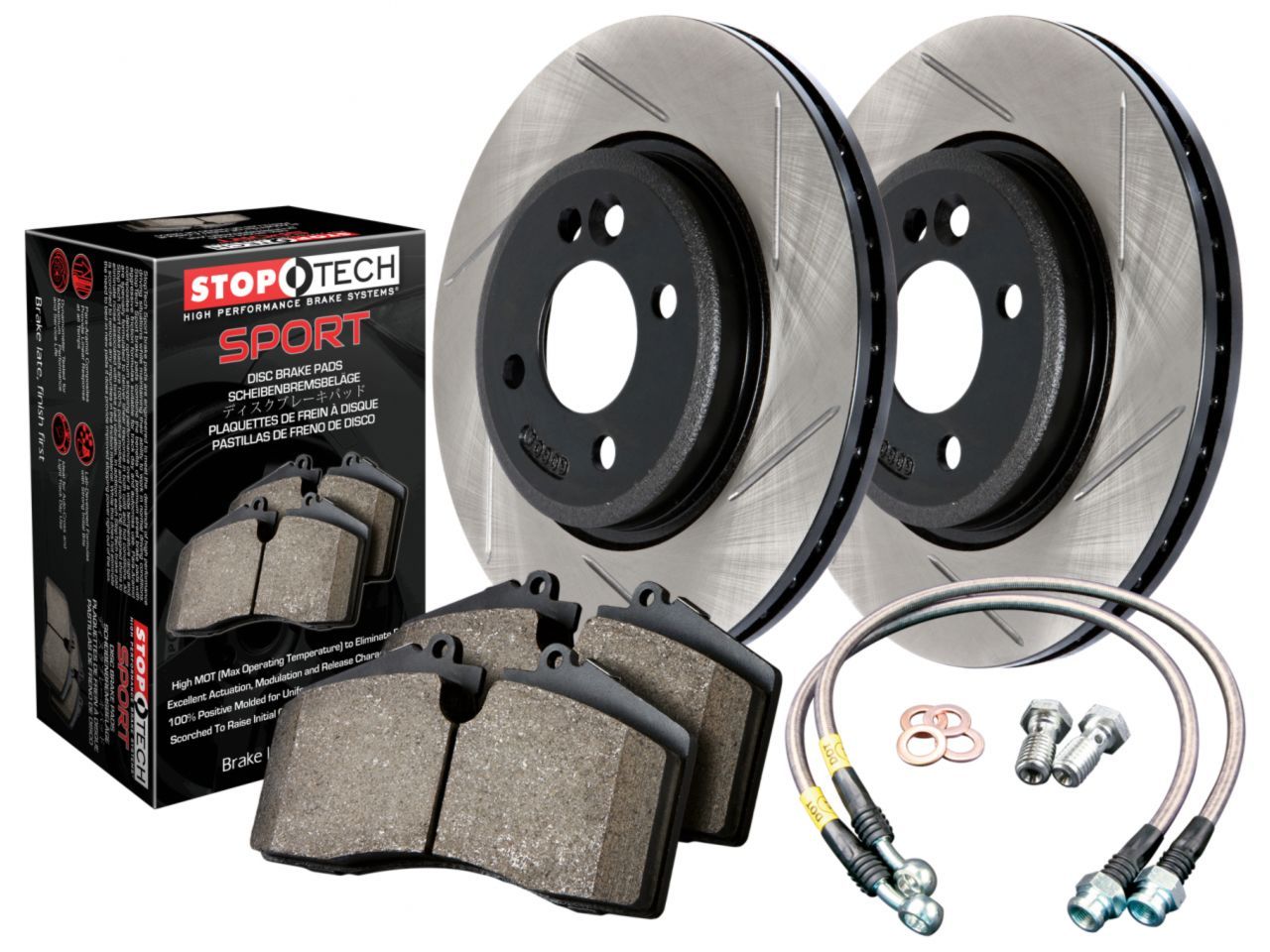 Street Axle Pack Drilled & Slotted, Rear