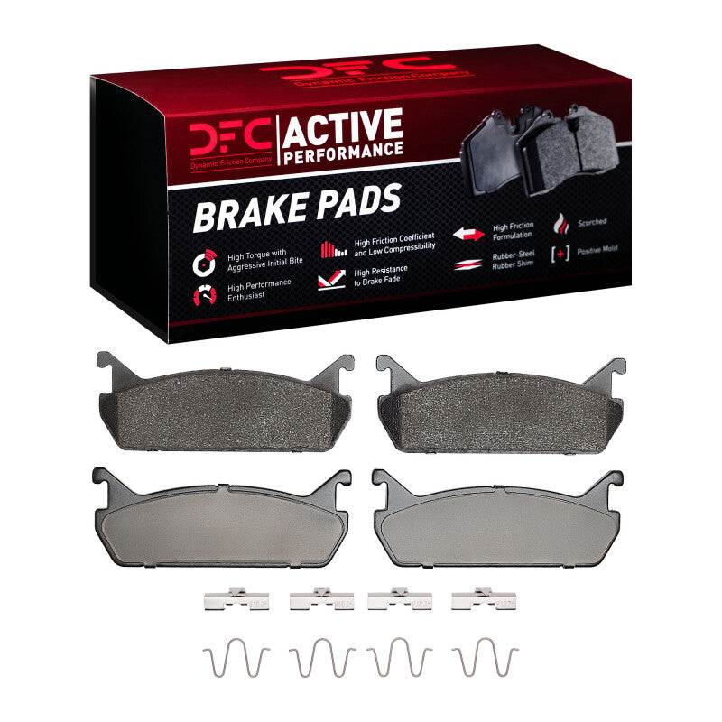 DFC 90-96 Ford Escort Rear Active Performance Pads and Hardware Kit