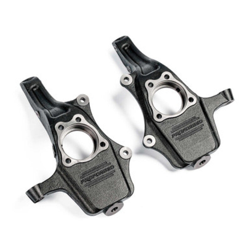 QA1 2019+ Chevrolet Silverado 1500 Double Adjustable 4/5in Lowering Kit w/ Spindles & Traction Bars