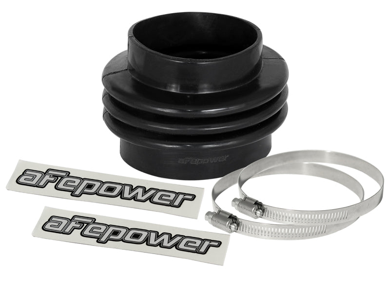 aFe Magnum FORCE Intake Coupling Kit (3-1/2 IN ID to 4 IN ID x3-1/2 IN L) Straight Bellow- Black